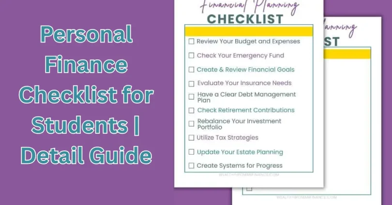 personal finance checklist for students detail guide